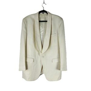 Vintage Pierre Balmain Ivory Tuxedo Jacket